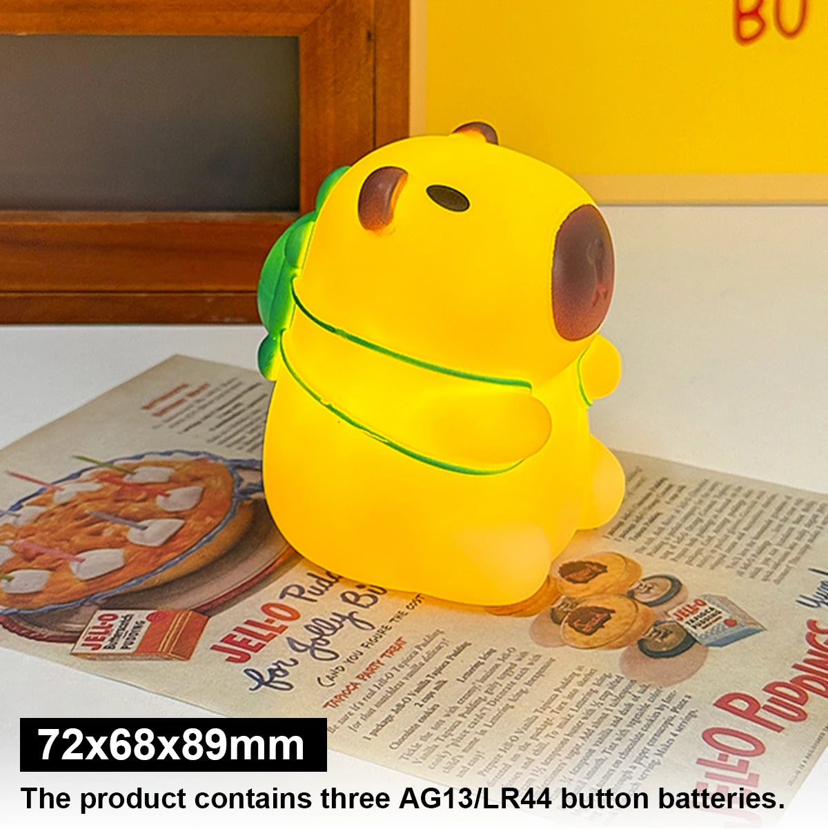 💛 Lampe Capybara mignonne – Éclairez vos nuits avec tendresse