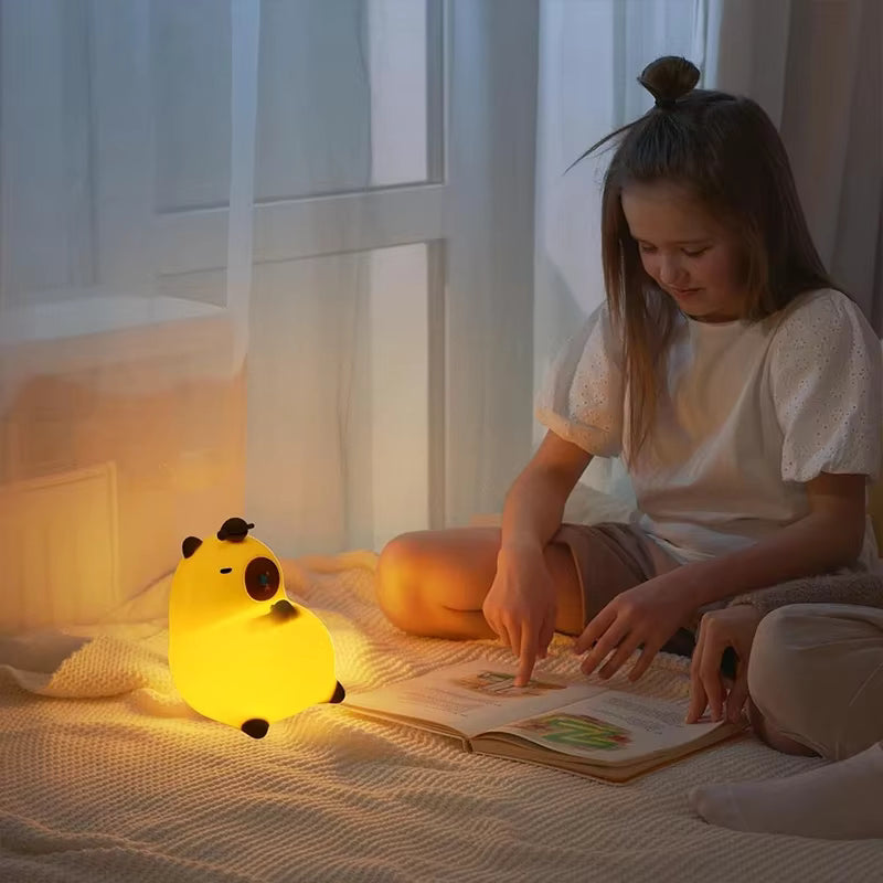 🐹 Veilleuse Capybara lumineuse – Adorable lumière douce pour vos nuits