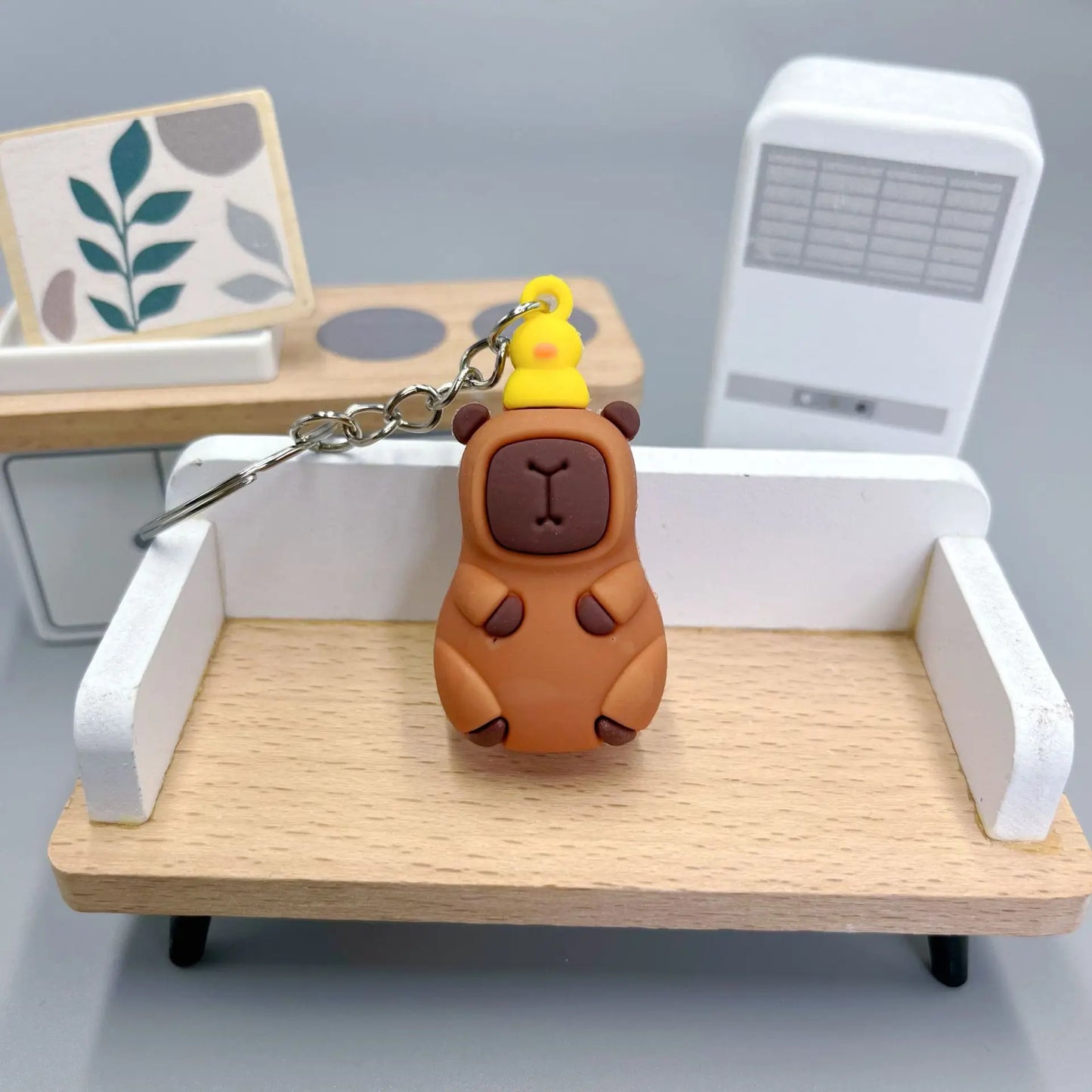 đč Porte-clĂ©s Capybara Cartoon â Mignon, colorĂ© et plein de bonne humeur !