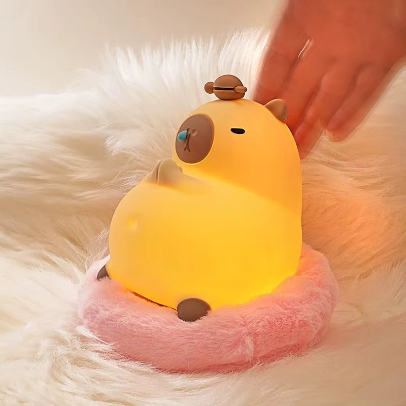 🐹 Veilleuse Capybara lumineuse – Adorable lumière douce pour vos nuits