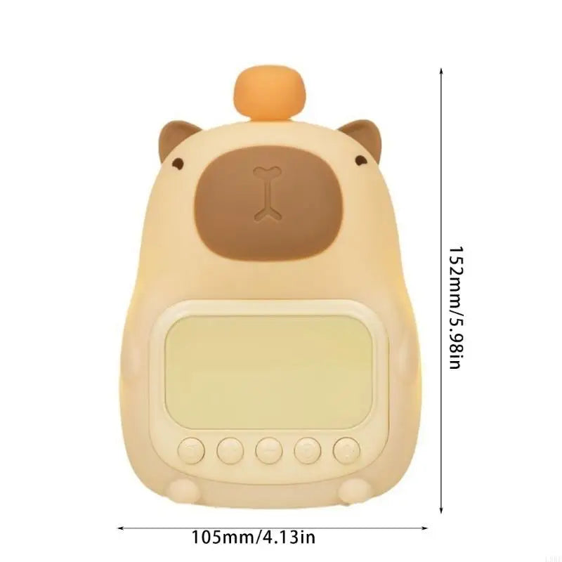 🐹 Réveil veilleuse Capybara – Lampe lumineuse et mignonne pour des matins tout doux !