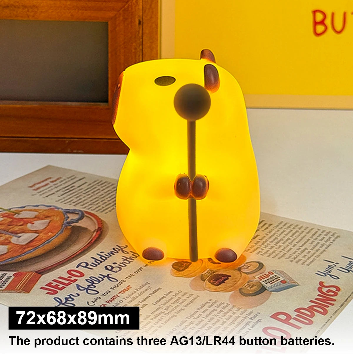 💛 Lampe Capybara mignonne – Éclairez vos nuits avec tendresse
