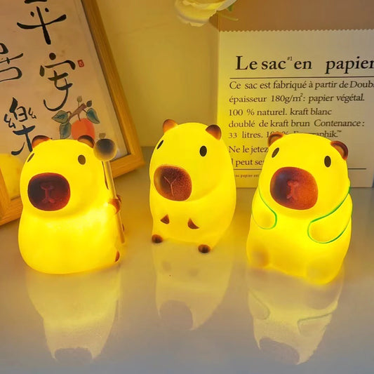 đ Lampe Capybara mignonne â Ăclairez vos nuits avec tendresse