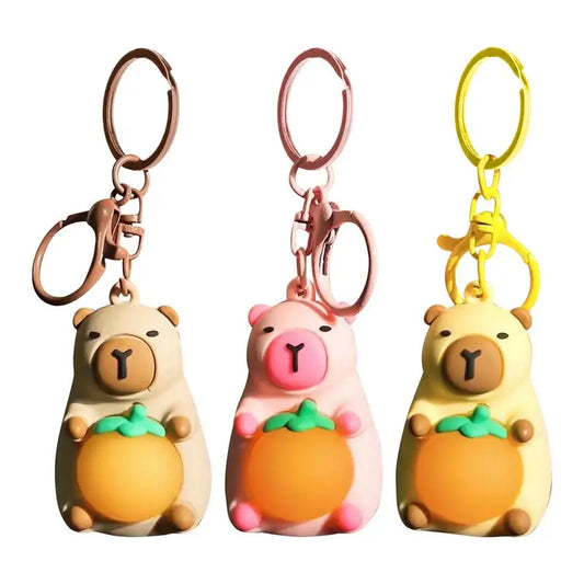 đ Porte-clĂ©s Capybara lumineux â Le cadeau mignon parfait !