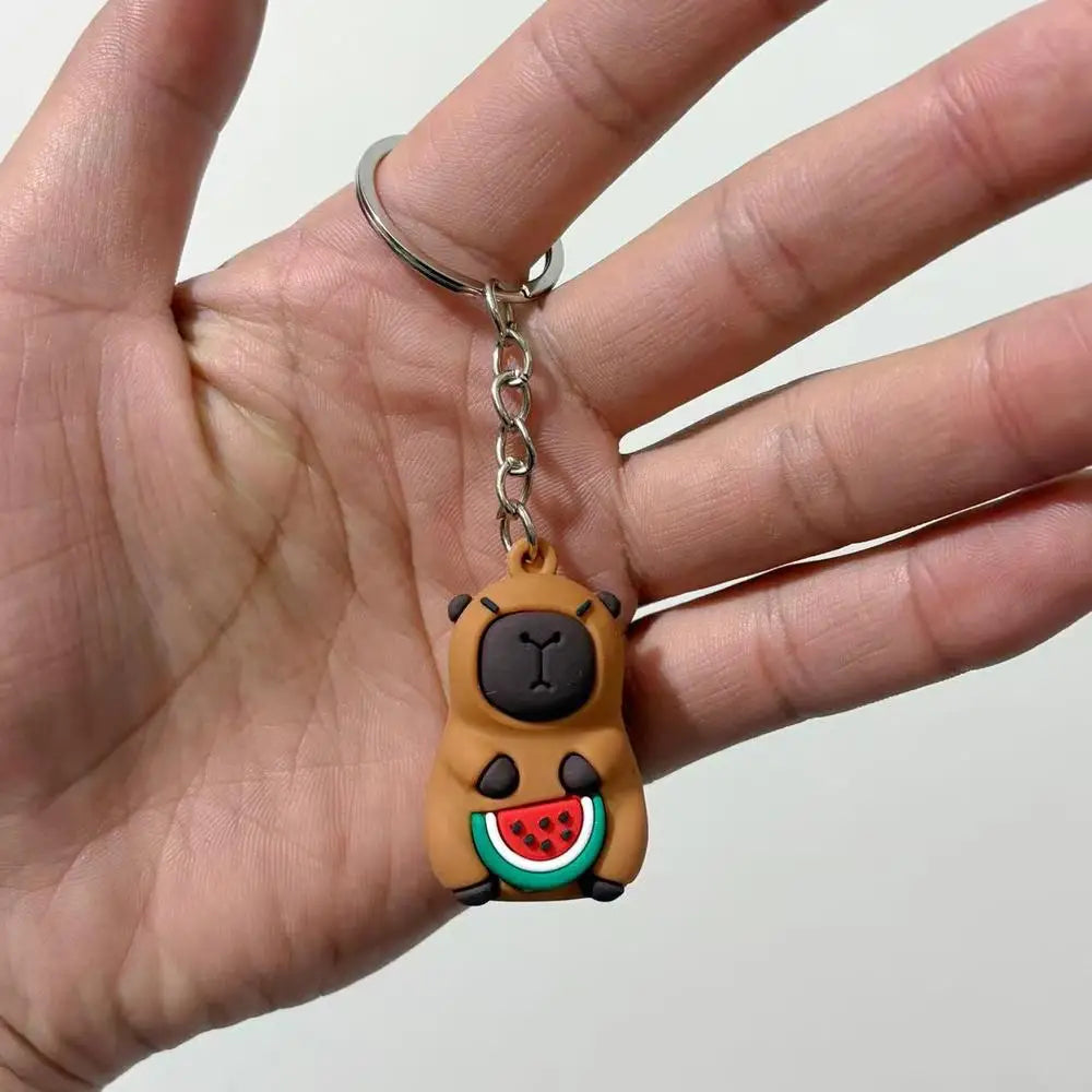 đč Porte-clĂ©s Capybara Cartoon â Mignon, colorĂ© et plein de bonne humeur !