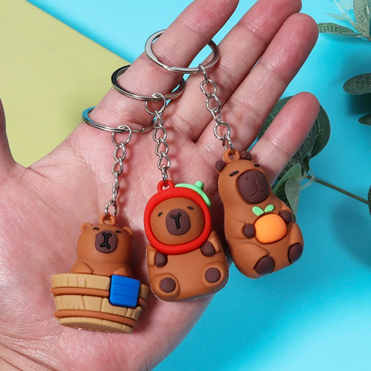 🐹 Porte-clés Capybara Cartoon – Mignon, coloré et plein de bonne humeur !