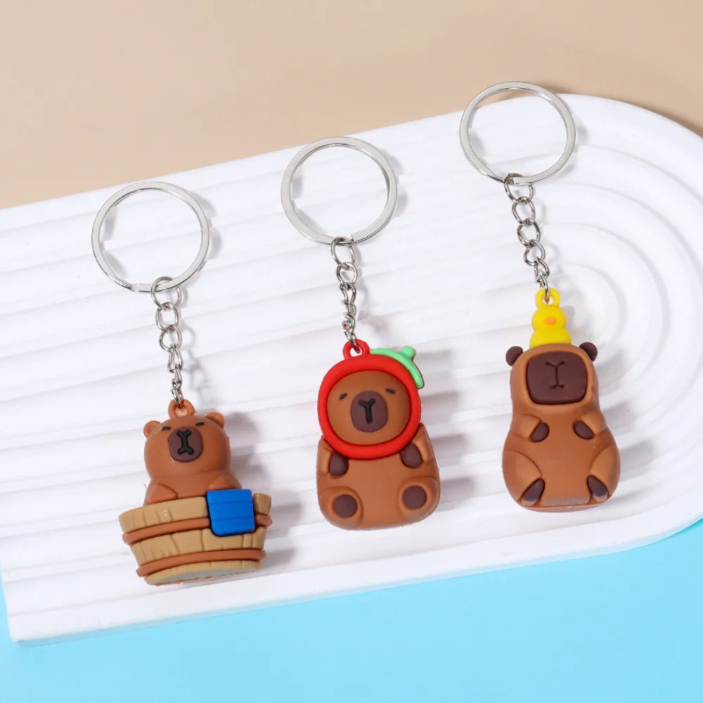 🐹 Porte-clés Capybara Cartoon – Mignon, coloré et plein de bonne humeur !