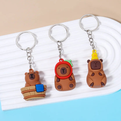 🐹 Porte-clés Capybara Cartoon – Mignon, coloré et plein de bonne humeur !