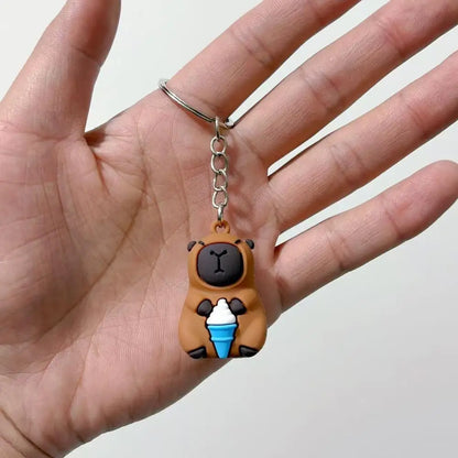 🐹 Porte-clés Capybara Cartoon – Mignon, coloré et plein de bonne humeur !