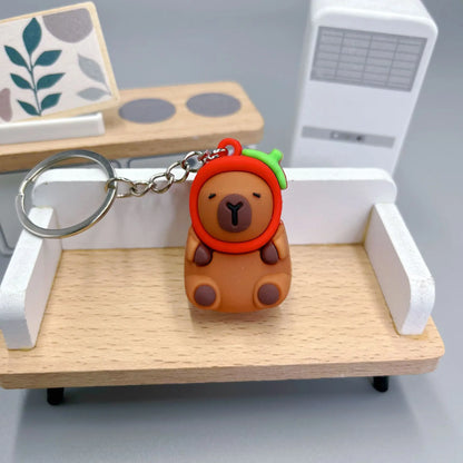 🐹 Porte-clés Capybara Cartoon – Mignon, coloré et plein de bonne humeur !