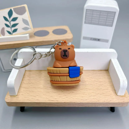 🐹 Porte-clés Capybara Cartoon – Mignon, coloré et plein de bonne humeur !