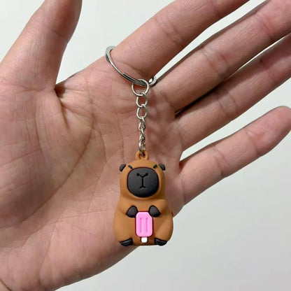 🐹 Porte-clés Capybara Cartoon – Mignon, coloré et plein de bonne humeur !