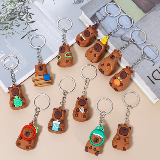 🐹 Porte-clés Capybara Cartoon – Mignon, coloré et plein de bonne humeur !