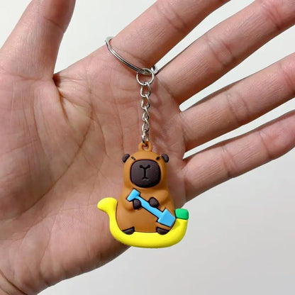 🐹 Porte-clés Capybara Cartoon – Mignon, coloré et plein de bonne humeur !